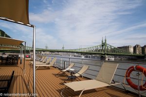 Flusskreuzfahrt-MS-Albertina-2021 - Blick auf die Freiheitsbrücke Budapest