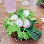 Politische Bildungsreise nach Berlin_Frischer Salat aus dem Indoor-Garten im Restaurant Beba im Berliner Gropius Bau