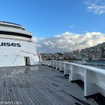 nicko cruises 11-Tage-Mittelmeerkreuzfahrt Athen bis Istanbul mit VASCO DA GAMA_Begehung des Boat-Decks während der "Behind the Scenes-Tour"