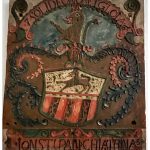 Holzschnitzerei-Arbeit (Wappen) im Engadiner Museum (MUSEUM ENGIADINAIS) St. Moritz_Entdeckungstour durch das malerische Engadin